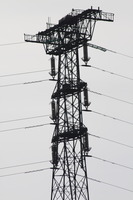 Detail of the head of the Pylon supporting the Severn crossing