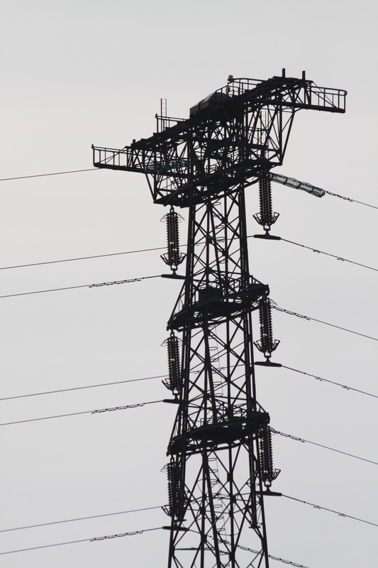 Detail of the head of the Pylon supporting the Severn crossing