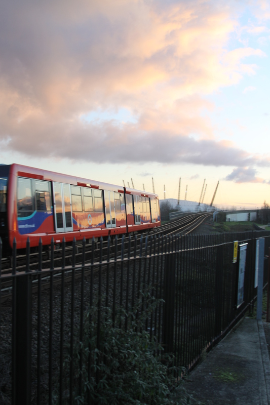 DLR into the sunset